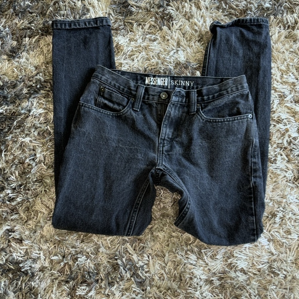 🌸Black Skinny Messenger Jeans - Picture 4 of 4